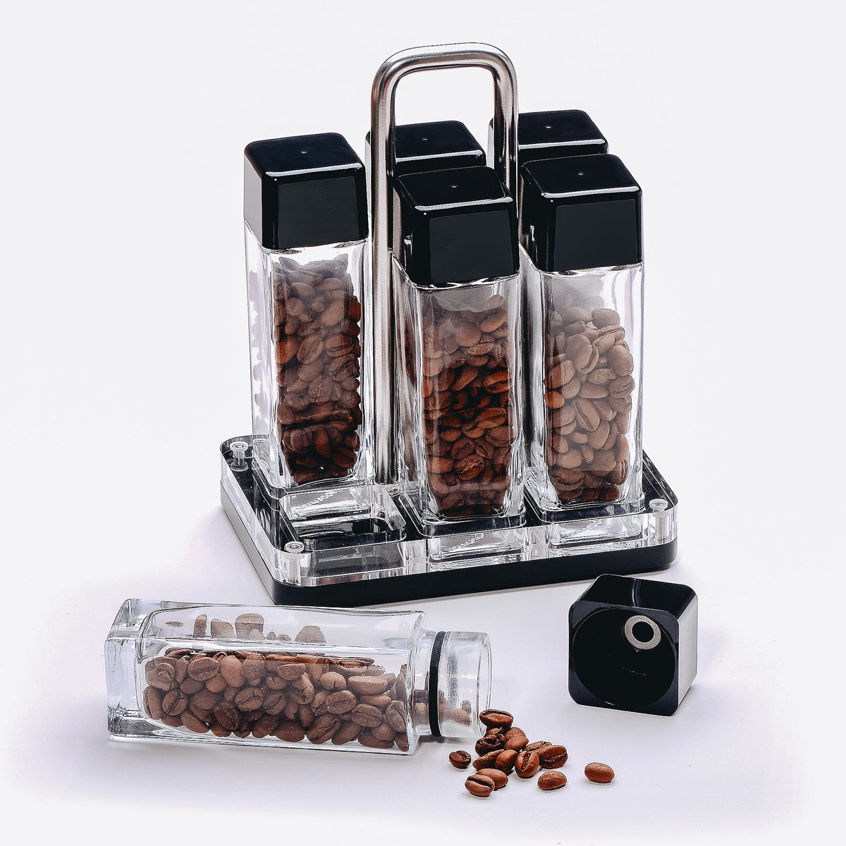 Normcore Coffee Bean Cellars with Stand - Glass Tubes | NormCoreWares