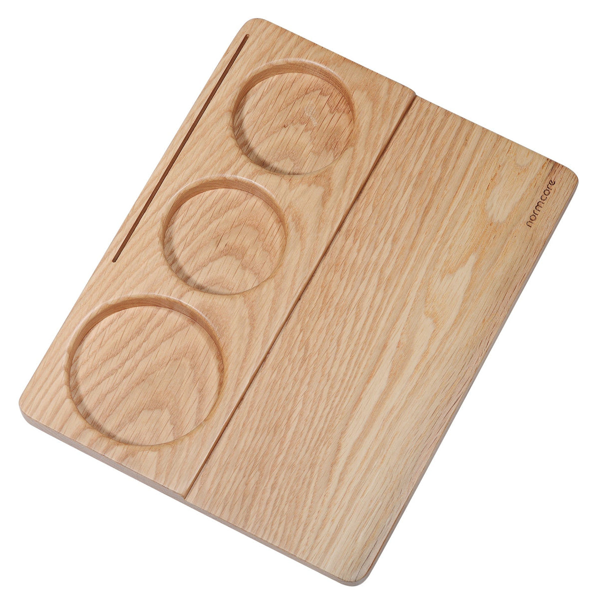 Normcore Wooden Espresso Tamping Station - Walnut / Oak | NormCoreWares