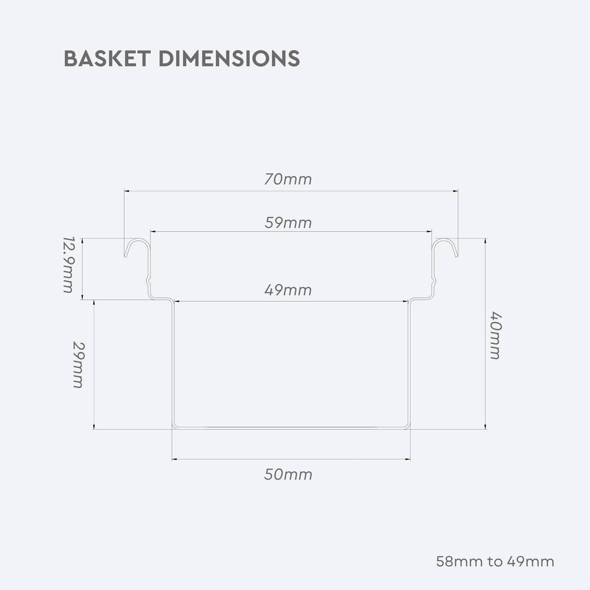 Normcore 54mm to 45.5mm Step-Down Basket - Optional Accessories | NormCoreWares