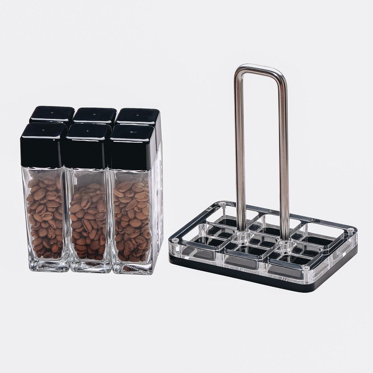 Normcore Coffee Bean Cellars with Stand - Glass Tubes | NormCoreWares