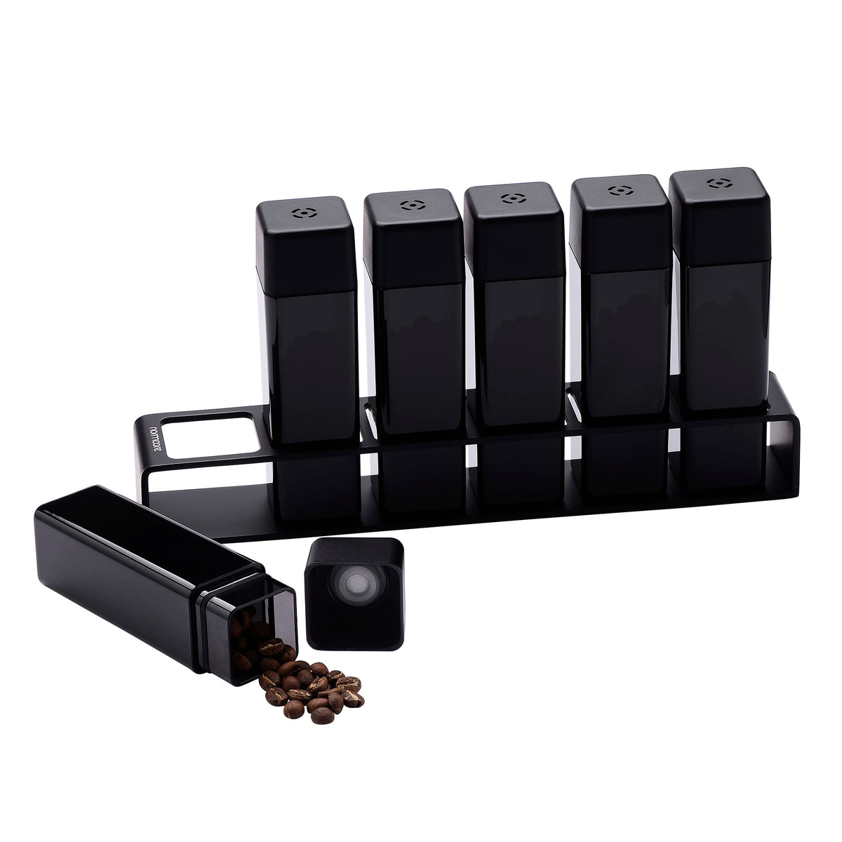 Normcore 6-Pack Coffee Bean Storage Tubes V2 with Metal Stand